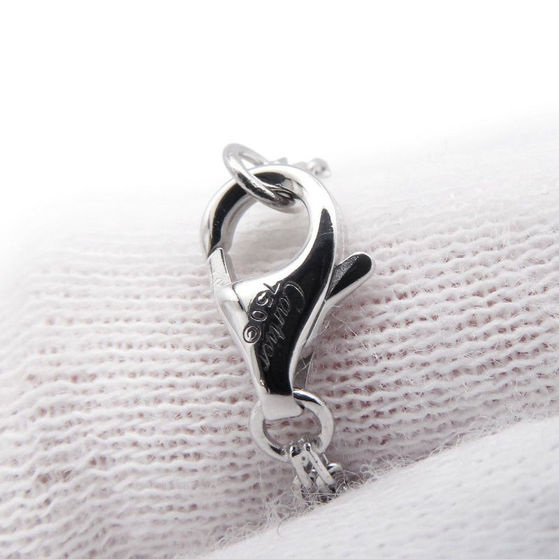 カルティエ ネックレス LOVE サークル ダイヤモンド 2P 計0.03ct K18WGホワイトゴールド B7219400 Cartier ラブ ペンダント