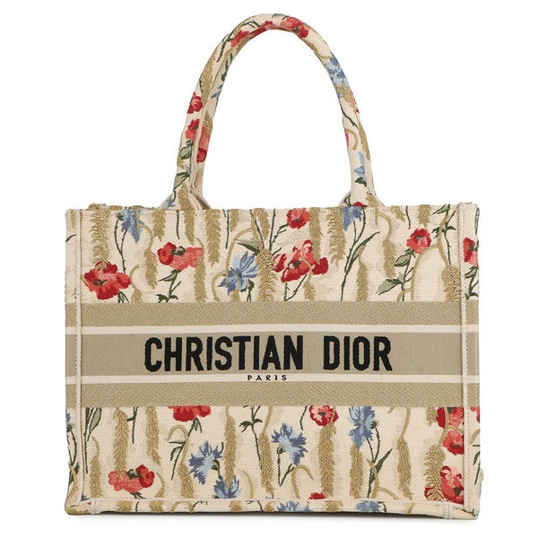 クリスチャン・ディオール トートバッグ ブックトート フラワー ミディアム キャンバス M1296ZRTN Christian Dior
