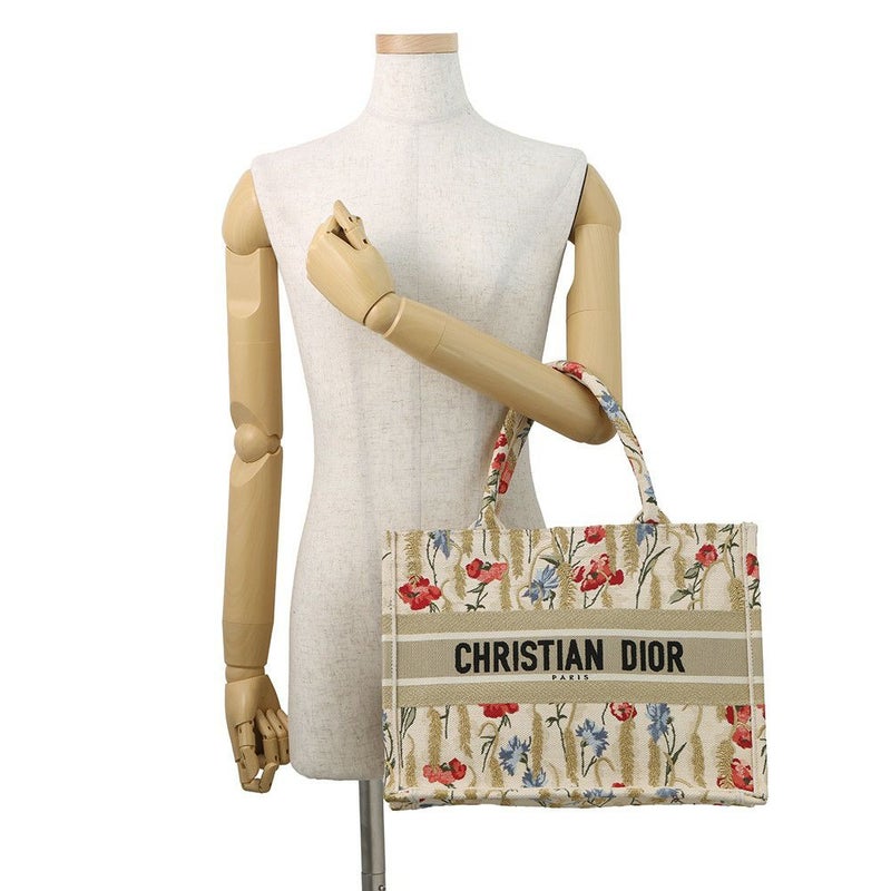 クリスチャン・ディオール トートバッグ ブックトート フラワー ミディアム キャンバス M1296ZRTN Christian Dior