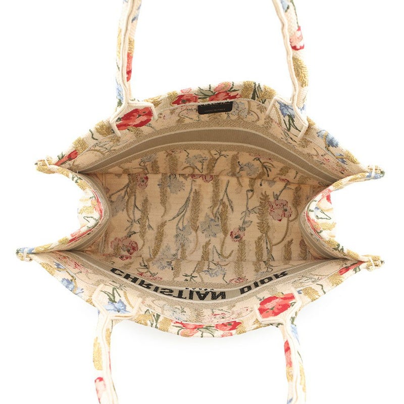 クリスチャン・ディオール トートバッグ ブックトート フラワー ミディアム キャンバス M1296ZRTN Christian Dior