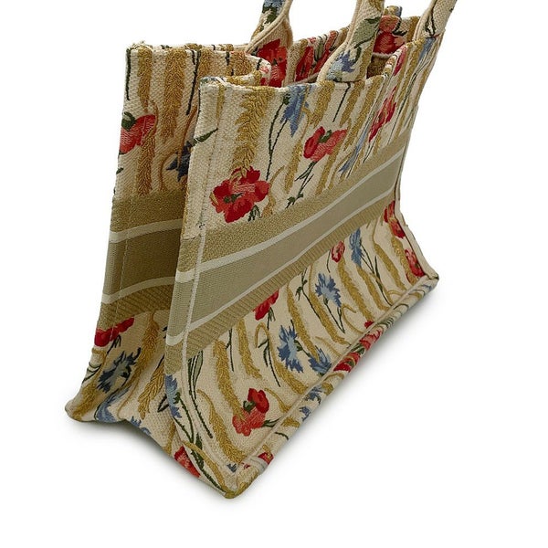 クリスチャン・ディオール トートバッグ ブックトート フラワー ミディアム キャンバス M1296ZRTN Christian Dior