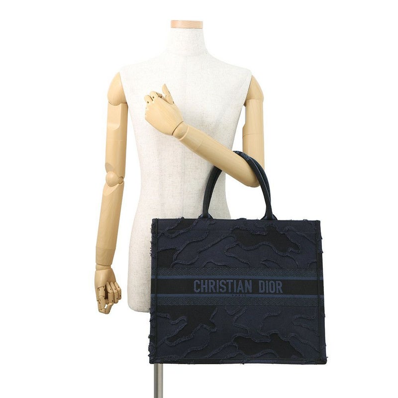 クリスチャン・ディオール トートバッグ カモフラージュ ブックトート ラージ キャンバス Christian Dior