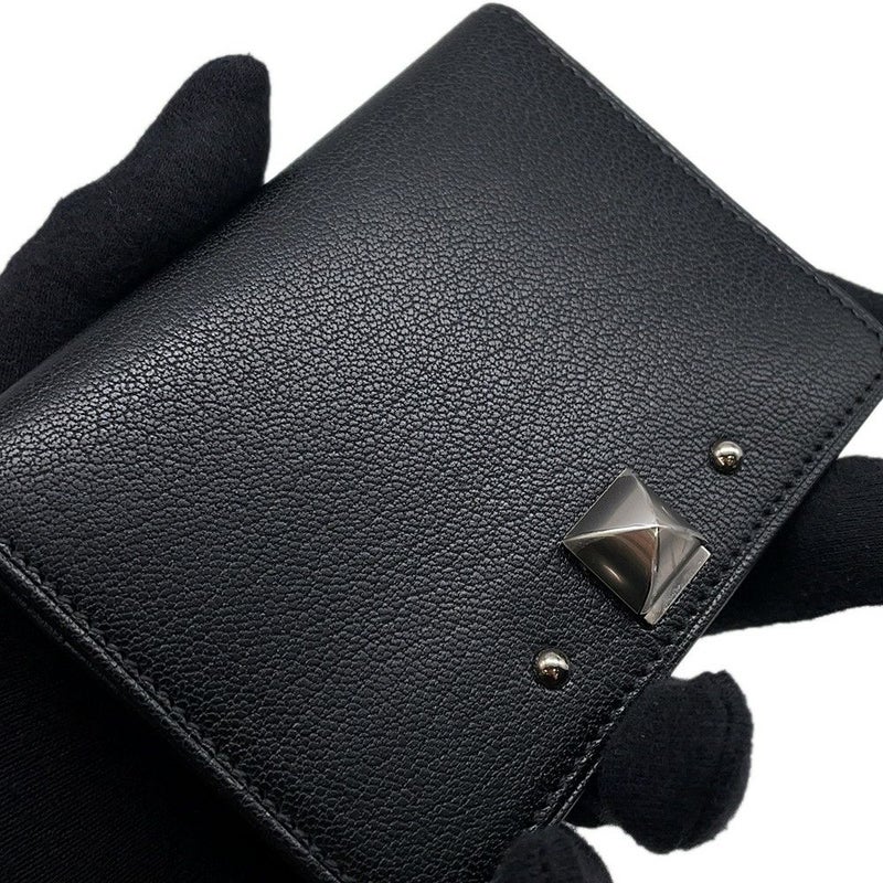 エルメス カードケース メドール ブラック/シルバー金具 シェブルシャムキラ B刻印