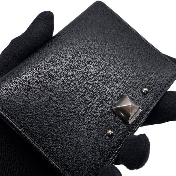 エルメス カードケース メドール ブラック/シルバー金具 シェブルシャムキラ B刻印