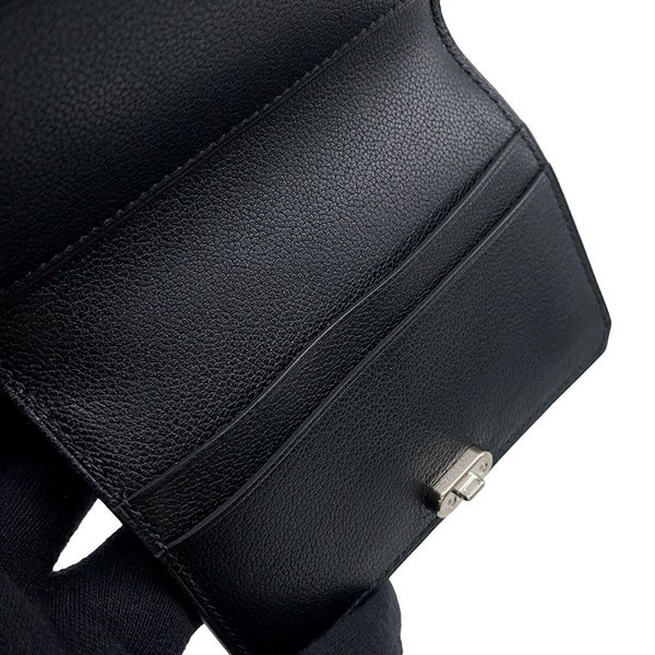 エルメス カードケース メドール ブラック/シルバー金具 シェブルシャムキラ B刻印