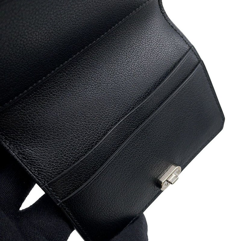 エルメス カードケース メドール ブラック/シルバー金具 シェブルシャムキラ B刻印