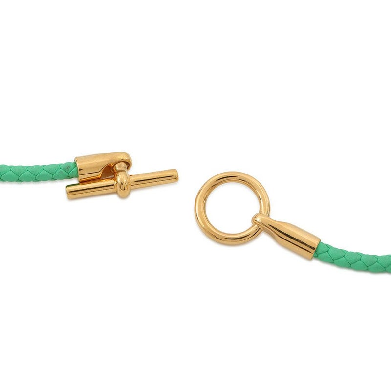 エルメス ブレスレット グレナン ドゥブルトゥール ヴェールコミック/ゴールド金具 スイフト HERMES アクセサリー