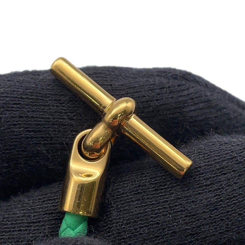 エルメス ブレスレット グレナン ドゥブルトゥール ヴェールコミック/ゴールド金具 スイフト HERMES アクセサリー