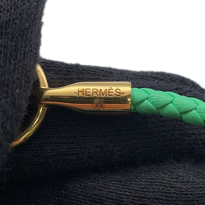 エルメス ブレスレット グレナン ドゥブルトゥール ヴェールコミック/ゴールド金具 スイフト HERMES アクセサリー