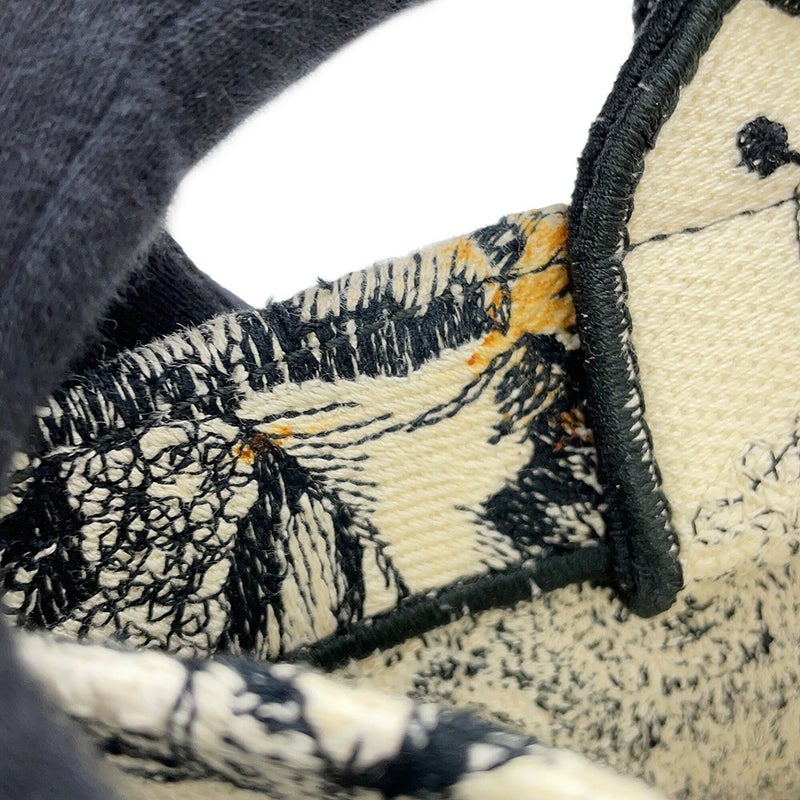 クリスチャン・ディオール トートバッグ ブックトート ゾディアック エンブロイダリー ミディアム M1296ZRHZ 白 黒