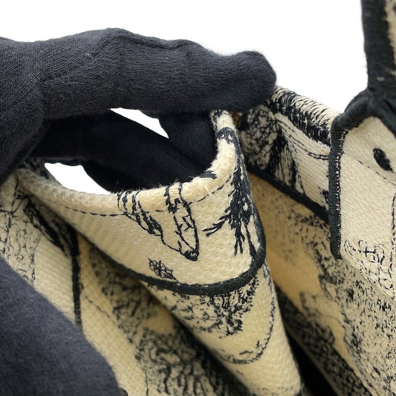 クリスチャン・ディオール トートバッグ ブックトート ゾディアック エンブロイダリー ミディアム M1296ZRHZ 白 黒