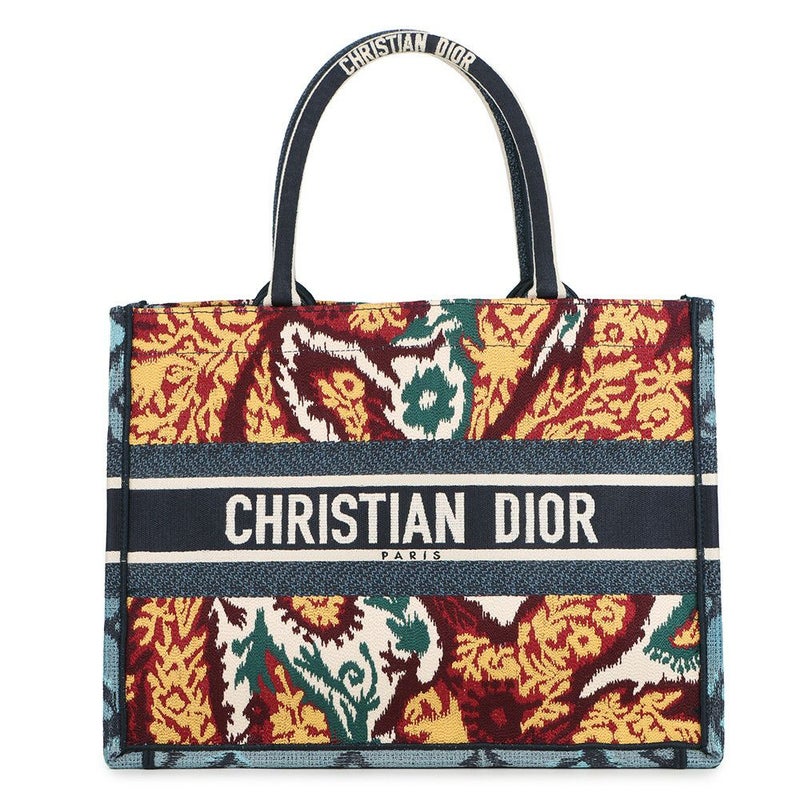 クリスチャン・ディオール トートバッグ ブックトート ペイズリー ミディアム キャンバス Christian Dior