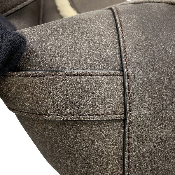 クリスチャン・ディオール ショルダーバッグ サドル レザー ムートン Christian Dior 2way