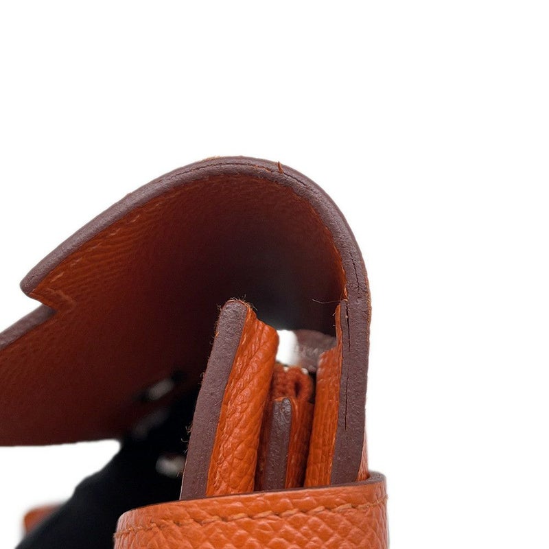 エルメス 長財布 ケリーウォレット ロング オレンジ/シルバー金具 エプソン □O刻印 財布