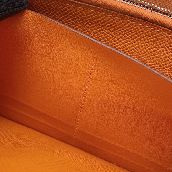 エルメス 長財布 ケリーウォレット ロング オレンジ/シルバー金具 エプソン □O刻印 財布