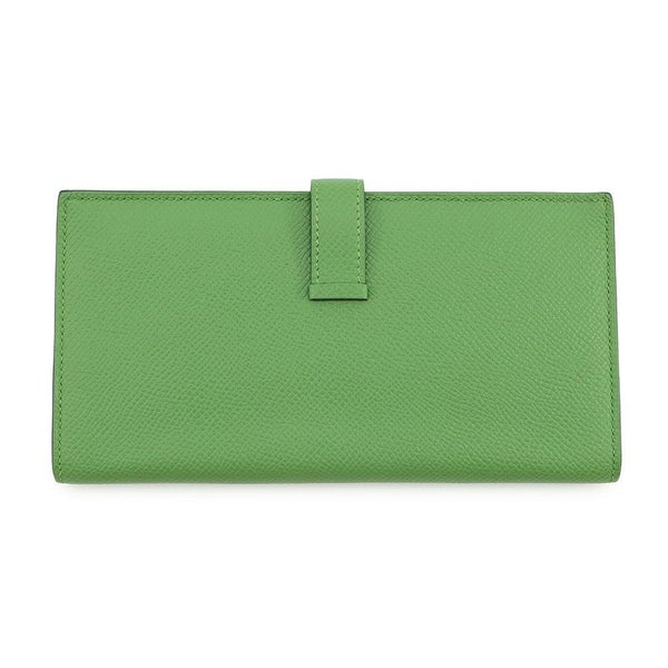 エルメス 長財布 ベアンスフレ ヴェールユッカ/ゴールド金具 エプソン B刻印 財布