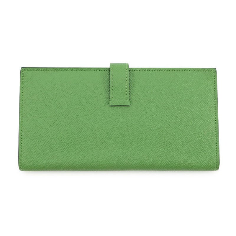 エルメス 長財布 ベアンスフレ ヴェールユッカ/ゴールド金具 エプソン B刻印 財布