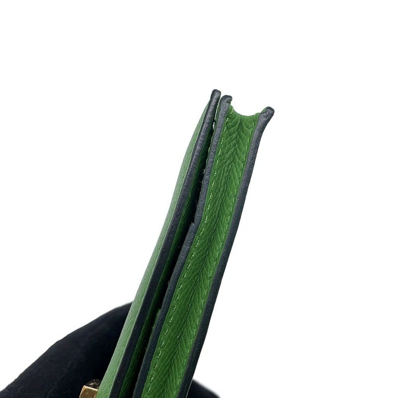 エルメス 長財布 ベアンスフレ ヴェールユッカ/ゴールド金具 エプソン B刻印 財布