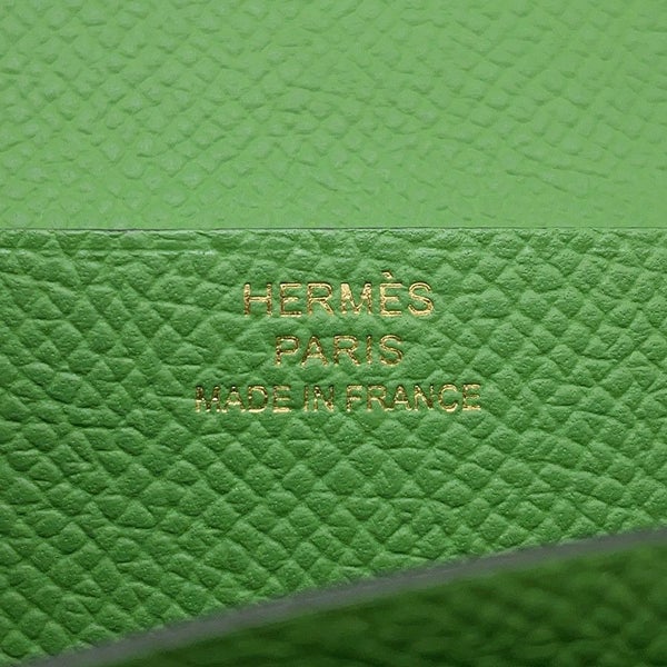 エルメス 長財布 ベアンスフレ ヴェールユッカ/ゴールド金具 エプソン B刻印 財布