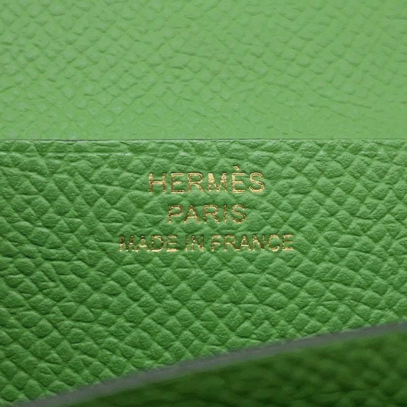 エルメス 長財布 ベアンスフレ ヴェールユッカ/ゴールド金具 エプソン B刻印 財布