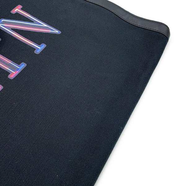 ヴァレンティノガラヴァーニ トートバッグ VLTNロゴ キャンバス レザー VALENTINO 黒