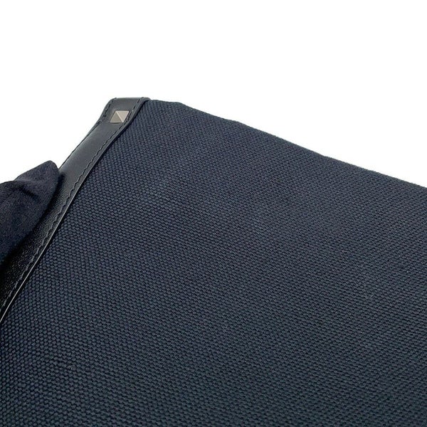 ヴァレンティノガラヴァーニ トートバッグ VLTNロゴ キャンバス レザー VALENTINO 黒