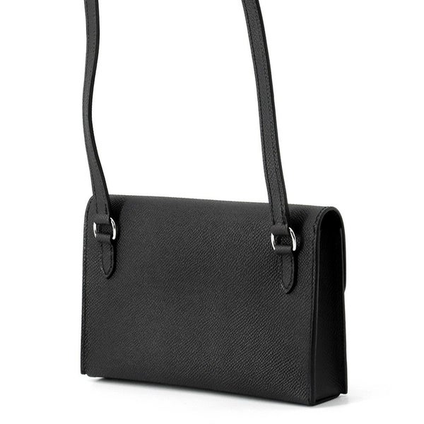 エルメス ショルダーウォレット ナップ トゥーゴー ブラック/シルバー金具 エプソン W刻印 黒