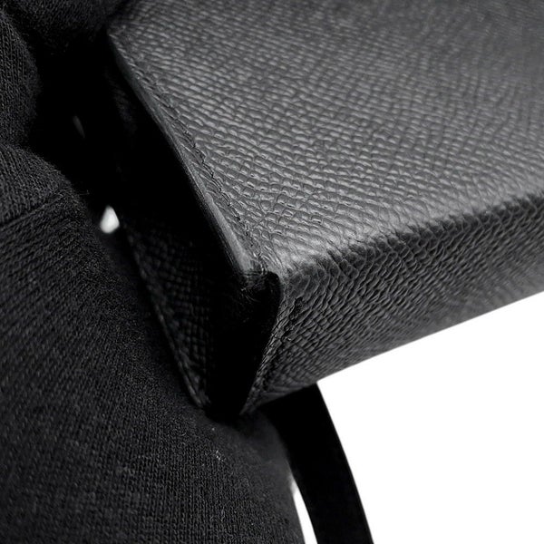 エルメス ショルダーウォレット ナップ トゥーゴー ブラック/シルバー金具 エプソン W刻印 黒