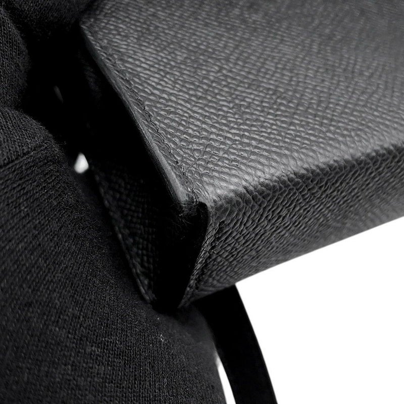 エルメス ショルダーウォレット ナップ トゥーゴー ブラック/シルバー金具 エプソン W刻印 黒