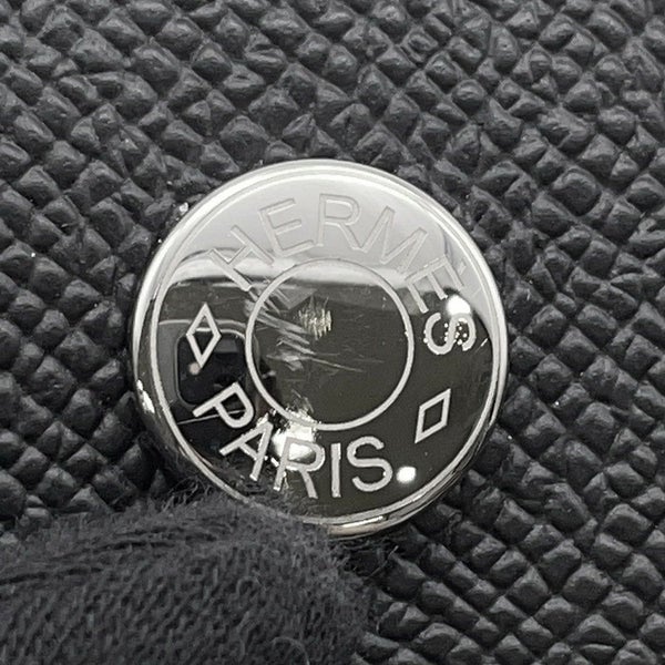 エルメス ショルダーウォレット ナップ トゥーゴー ブラック/シルバー金具 エプソン W刻印 黒