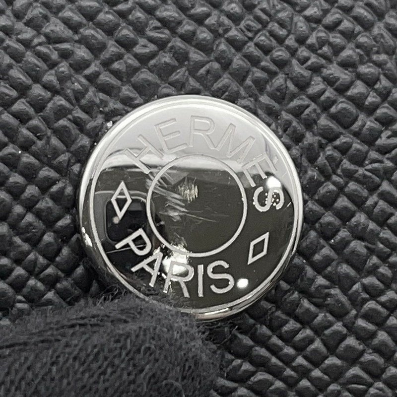 エルメス ショルダーウォレット ナップ トゥーゴー ブラック/シルバー金具 エプソン W刻印 黒