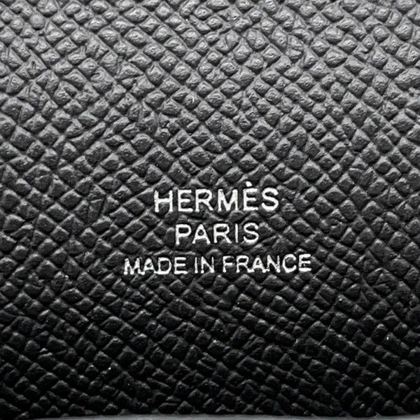 エルメス ショルダーウォレット ナップ トゥーゴー ブラック/シルバー金具 エプソン W刻印 黒