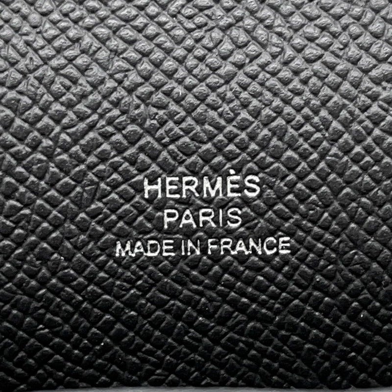 エルメス ショルダーウォレット ナップ トゥーゴー ブラック/シルバー金具 エプソン W刻印 黒