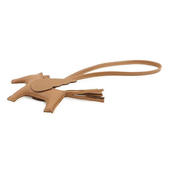 エルメス バッグチャーム ロデオPM ペガサス ゴールド ラムスキン K刻印 HERMES