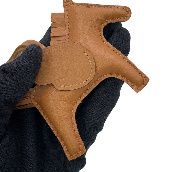 エルメス バッグチャーム ロデオPM ペガサス ゴールド ラムスキン K刻印 HERMES