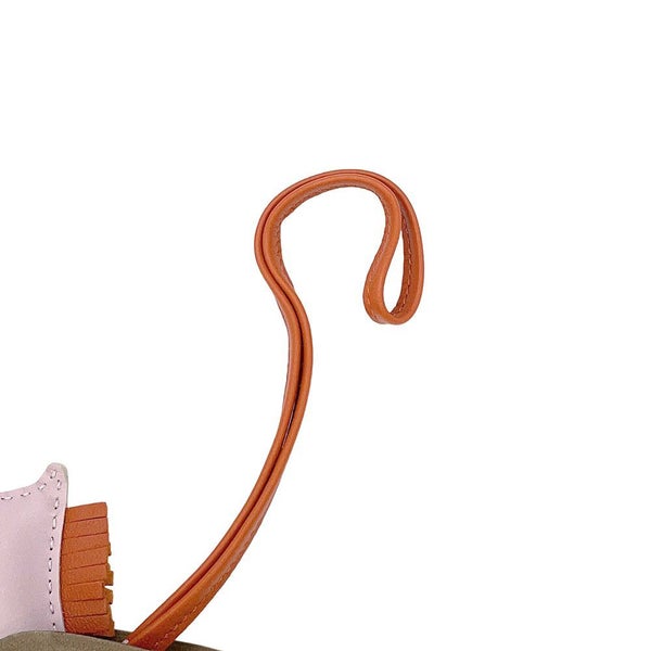 エルメス バッグチャーム ロデオPM ペガサス モーヴペール/パンデピス/ベージュマルファ ラムスキン W刻印 HERMES