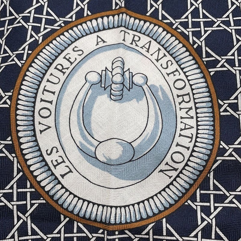 エルメス ストール トライアングル ジェアン 折畳み式幌の馬車 カシミヤ シルク 2023年秋冬