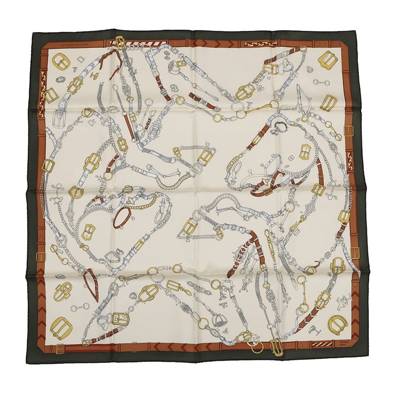 エルメス スカーフ カレ90 シュヴォー・デシェネ シルク HERMES 2025年秋冬