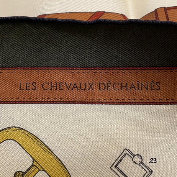エルメス スカーフ カレ90 シュヴォー・デシェネ シルク HERMES 2025年秋冬