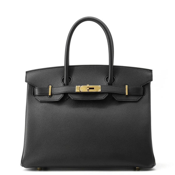エルメス バーキン30 ブラック/ゴールド金具 エプソン X刻印 HERMES Birkin ハンドバッグ 黒