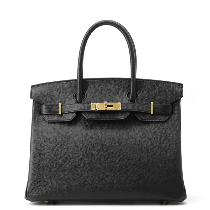 エルメス バーキン30 ブラック/ゴールド金具 エプソン X刻印 HERMES Birkin ハンドバッグ 黒