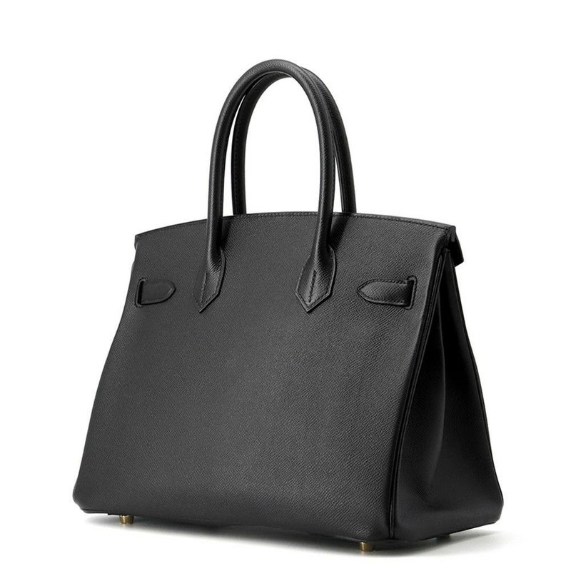 エルメス バーキン30 ブラック/ゴールド金具 エプソン X刻印 HERMES Birkin ハンドバッグ 黒