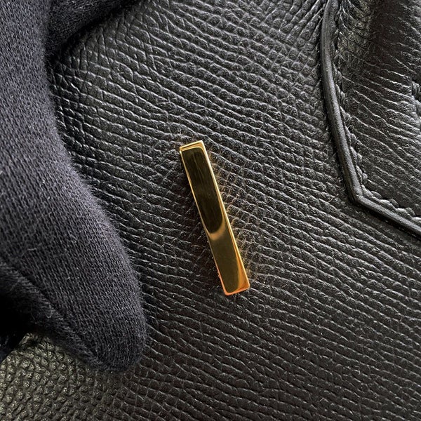 エルメス バーキン30 ブラック/ゴールド金具 エプソン X刻印 HERMES Birkin ハンドバッグ 黒