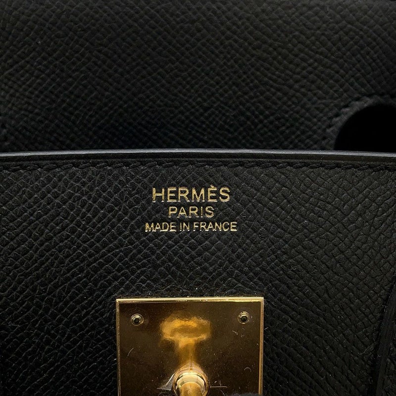 エルメス バーキン30 ブラック/ゴールド金具 エプソン X刻印 HERMES Birkin ハンドバッグ 黒