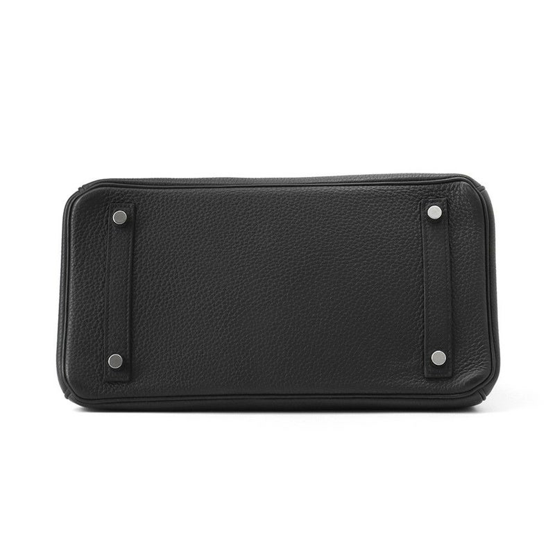 エルメス バーキン30 ブラック/シルバー金具 トゴ Z刻印 HERMES Birkin ハンドバッグ 黒