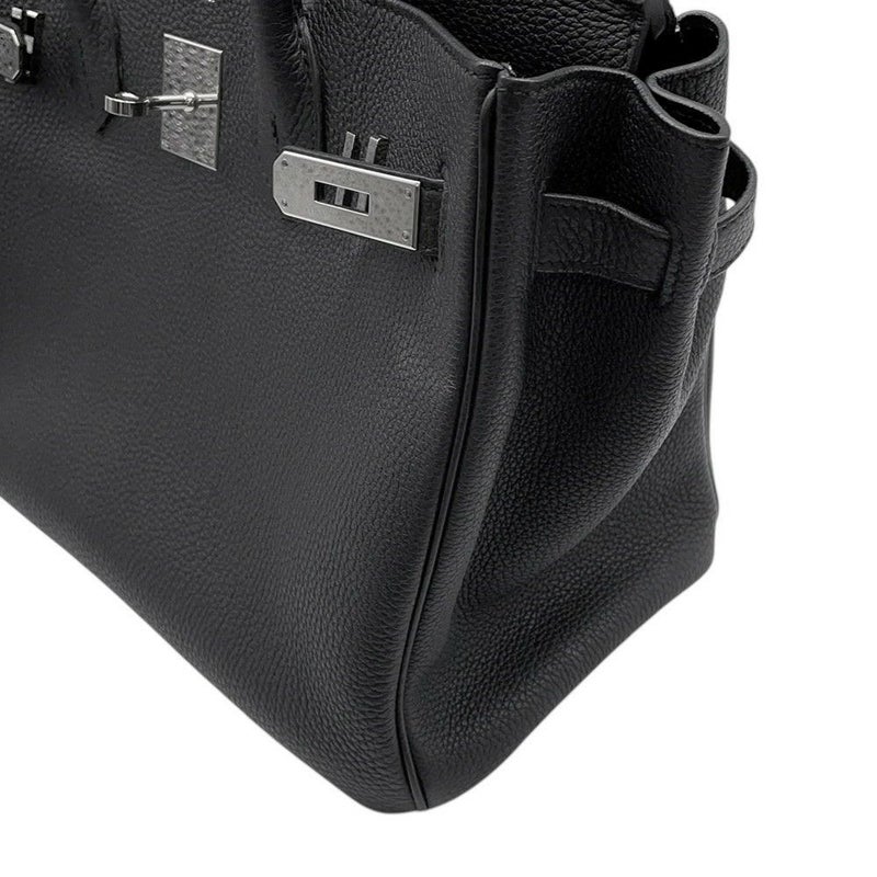 エルメス バーキン30 ブラック/シルバー金具 トゴ Z刻印 HERMES Birkin ハンドバッグ 黒