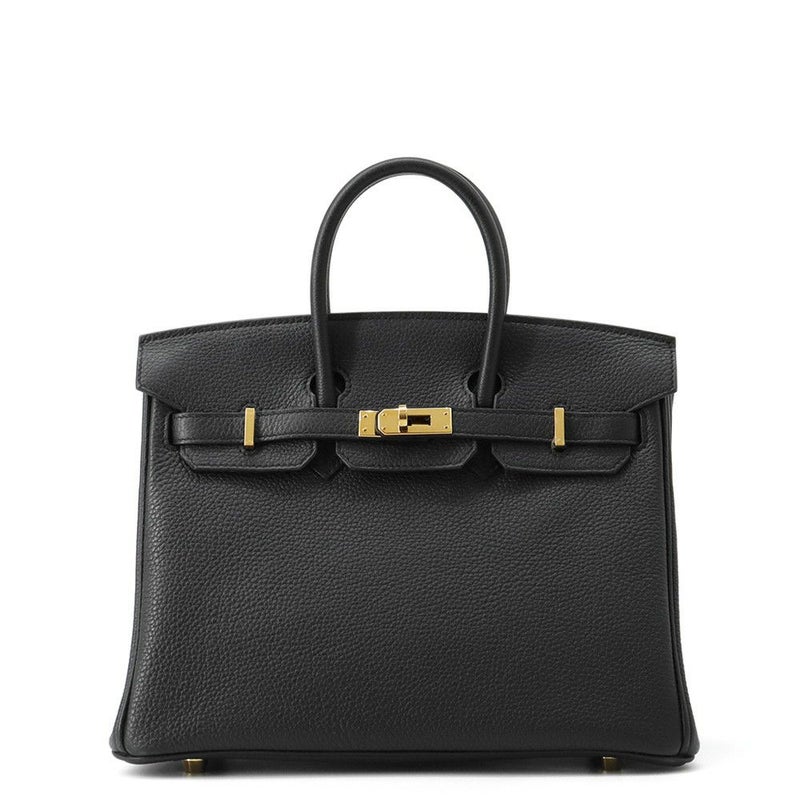 エルメス バーキン25 ブラック/ゴールド金具 トゴ D刻印 HERMES Birkin ハンドバッグ 黒