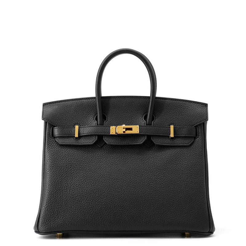 エルメス バーキン25 ブラック/ゴールド金具 トゴ D刻印 HERMES Birkin ハンドバッグ 黒