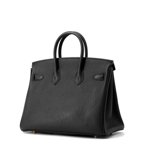 エルメス バーキン25 ブラック/ゴールド金具 トゴ D刻印 HERMES Birkin ハンドバッグ 黒