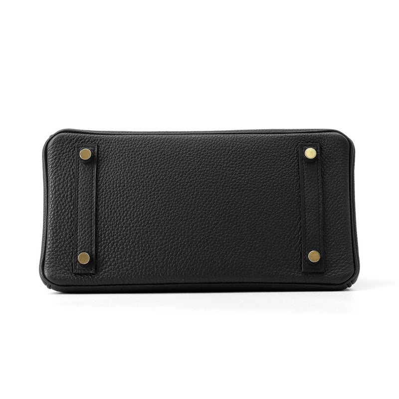 エルメス バーキン25 ブラック/ゴールド金具 トゴ D刻印 HERMES Birkin ハンドバッグ 黒